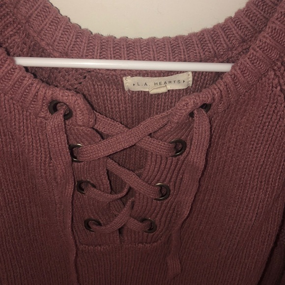 PacSun chunky cropped sweater size L - Picture 2 of 3